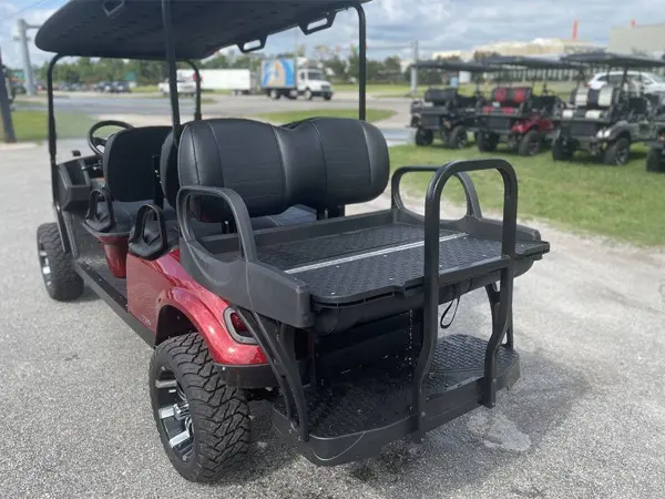 New 2022 EZGo Express L6 72V Electric Inferno Red