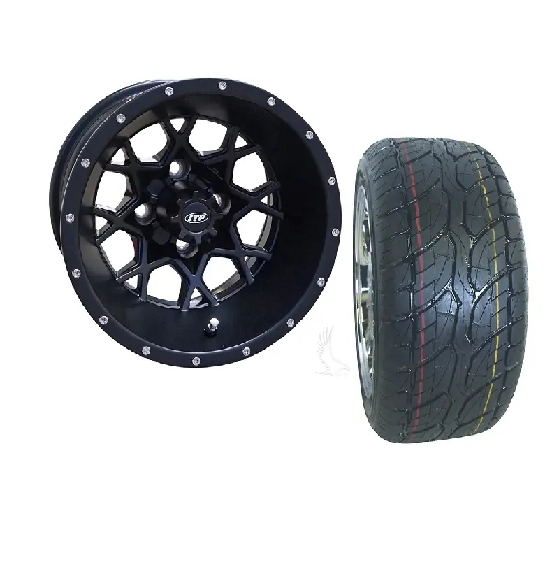 Golf Cart Wheel and Street Tire Combo 215/40/12