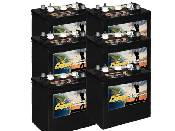 Crown 6V Golf Cart Battery CR-205 6V/205Ah 6 Pack, 36V